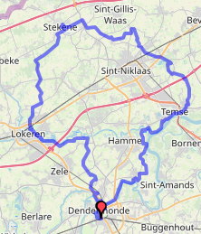 fiets Dendermonde - Stekene - Dendermonde